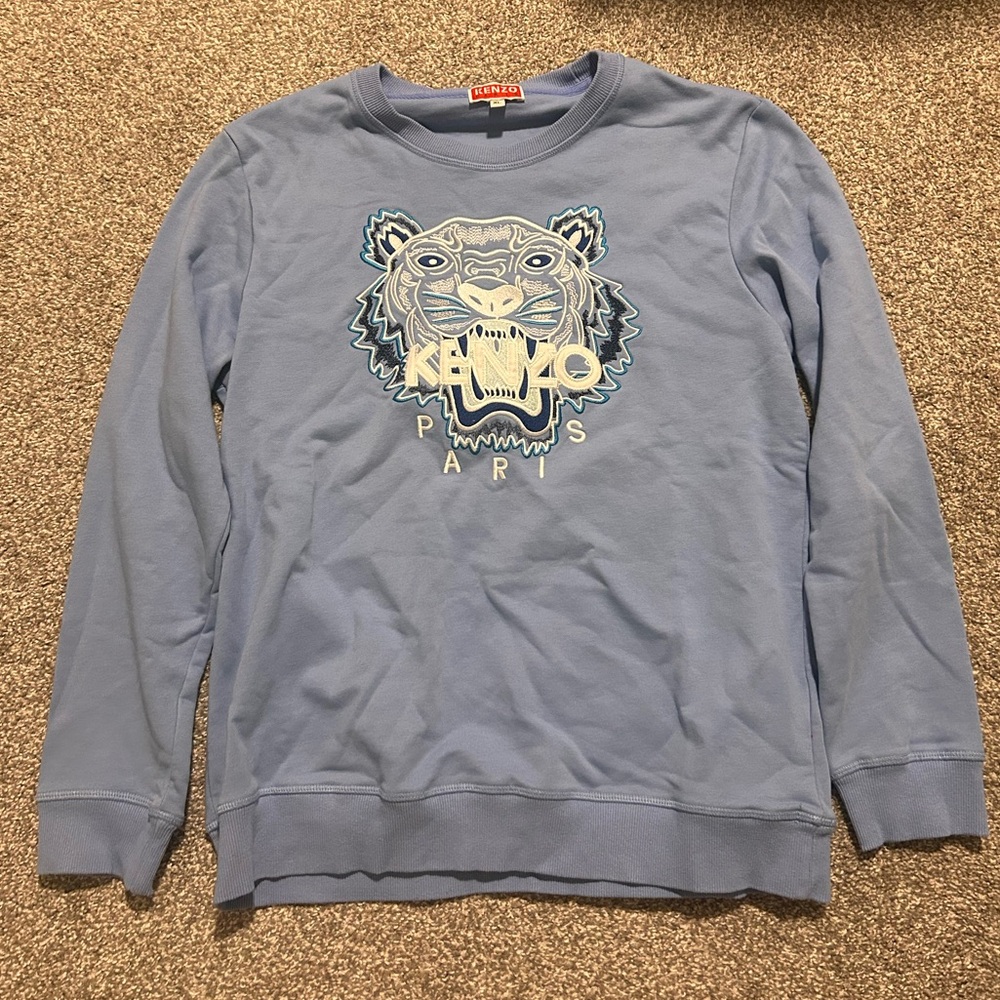 Kenzo Blue Crew Neck Sweater